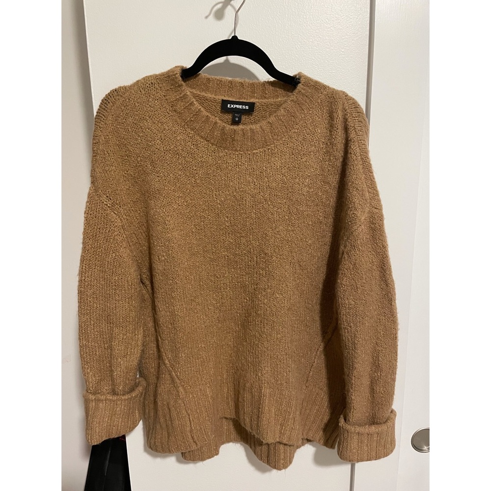 Oversized Camel Express Sweater
